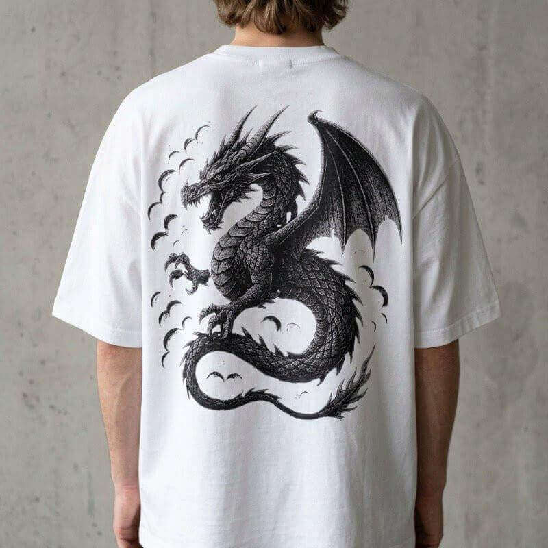 DRAGON Arch Tee: 3D Shadow Effect for Bold Style