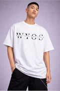 Oversized WYOS White Signature Tee - Trendy & Sustainable
